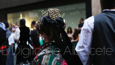 Una manchega en la Cabalgata de Apertura de la Feria de Albacete / Imagen de archivo