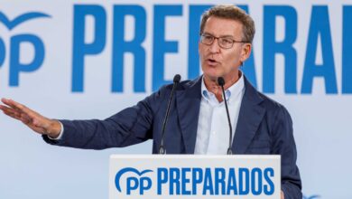 El presidente del Partido Popular, Alberto Núñez Feijóo / Nacho Valverde/ Europa Press