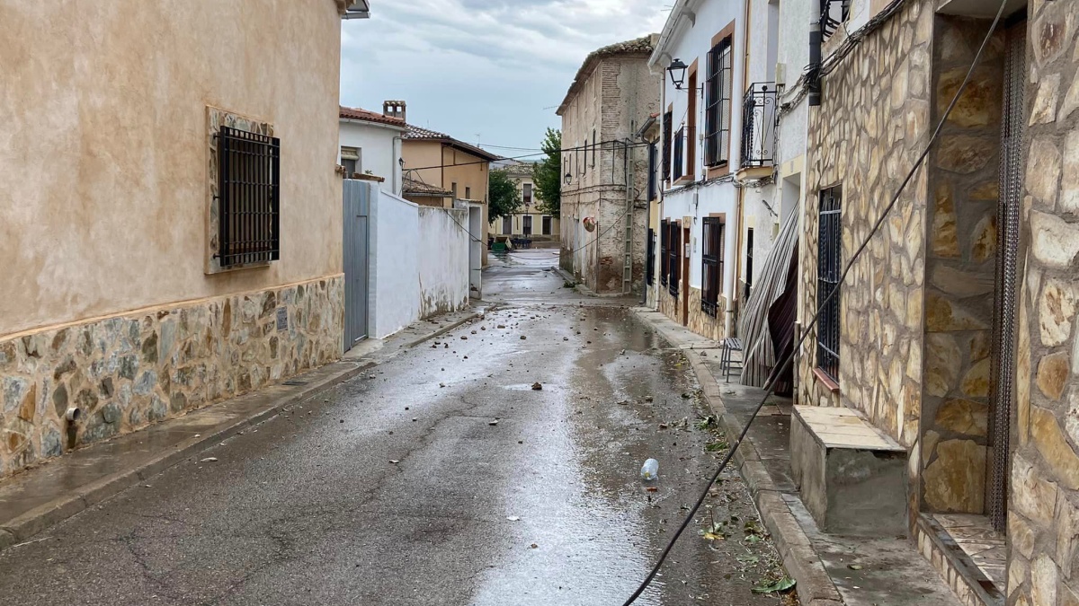 Rachas de hasta 120 kilómetros por hora en provocan importantes destrozos en este pueblo de Castilla-La Mancha / Ayto. Castejón