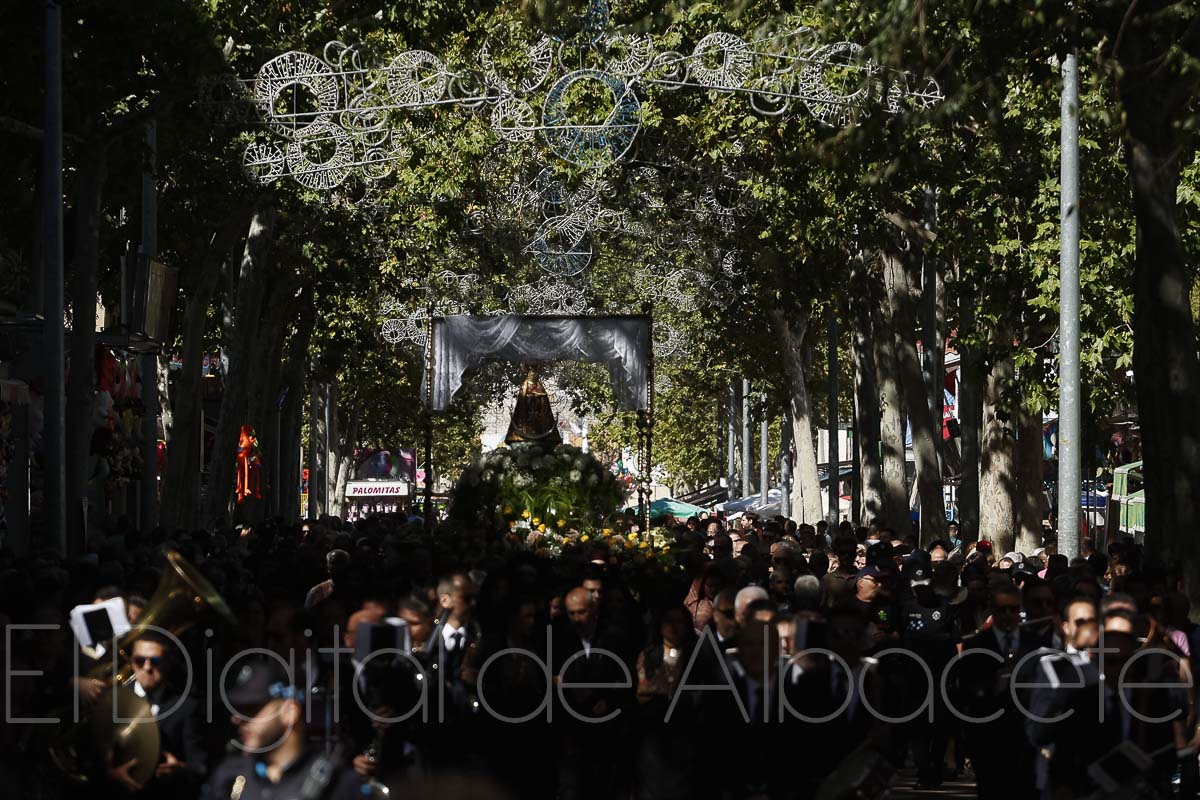 Traslado de la Virgen de los Llanos desde la Feria de Albacete / Fotos: Ángel Chacón