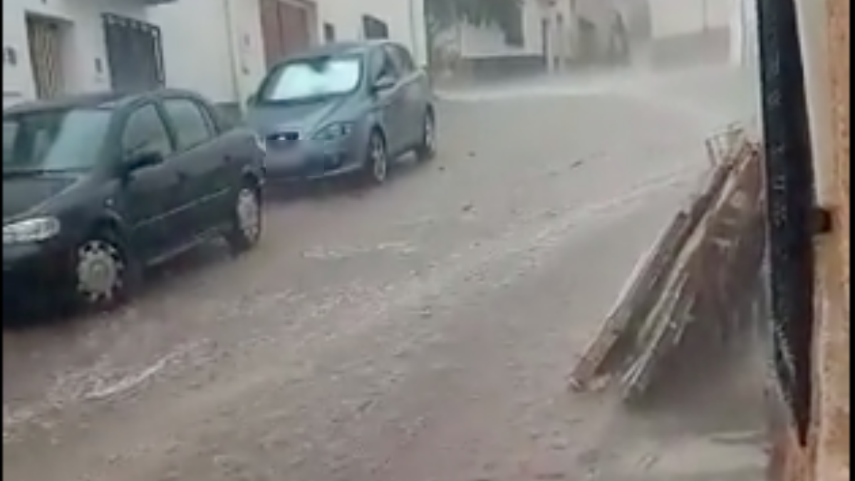 Tromba de agua en la provincia de Albacete / Foto: Meteo Hellín- Verónica