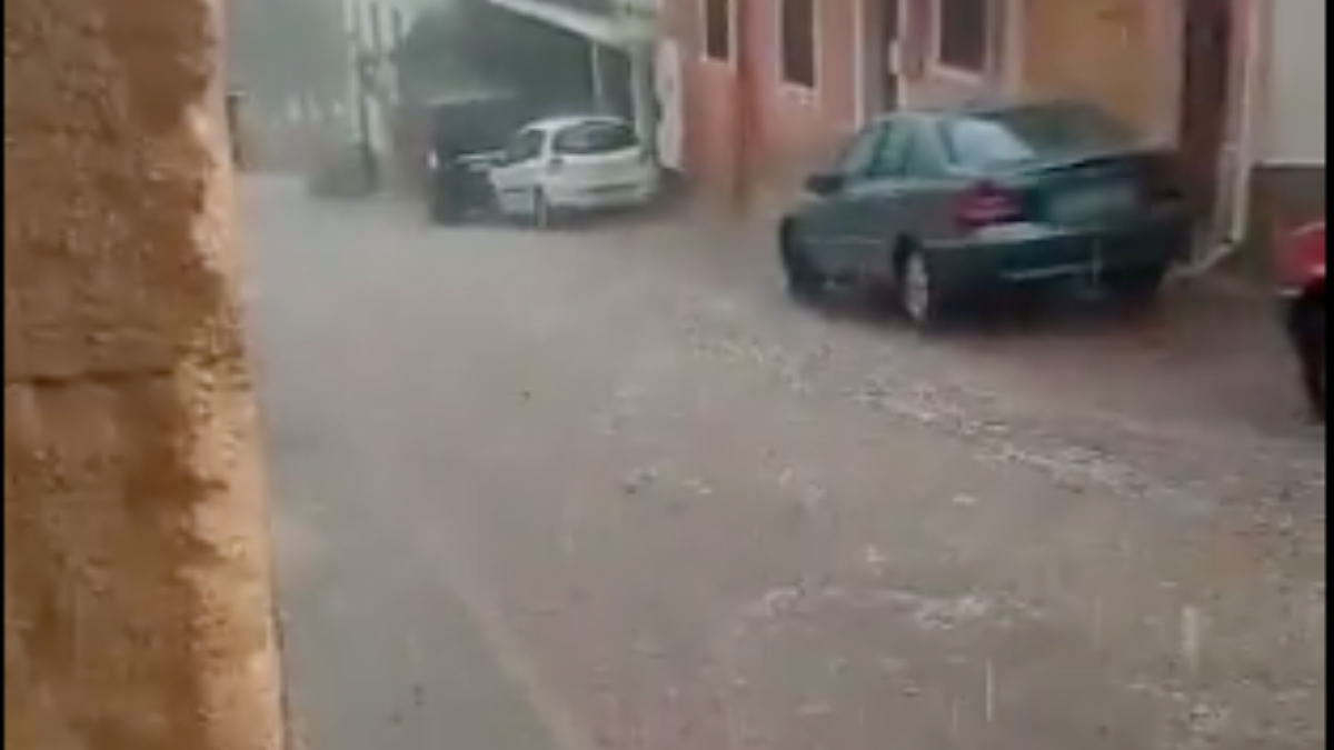 Tromba de agua en la provincia de Albacete / Foto: Meteo Hellín- Verónica