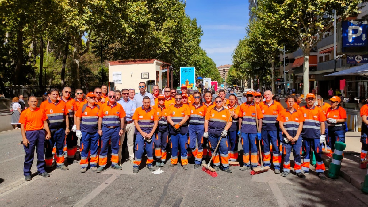 Equipo de Valoriza en Albacete