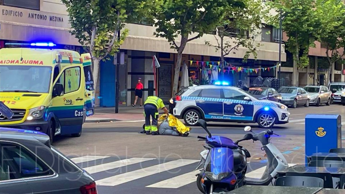Accidente en el centro de Albacete