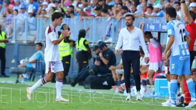 Rubén Albés, entrenador del Albacete, en La Rosaleda