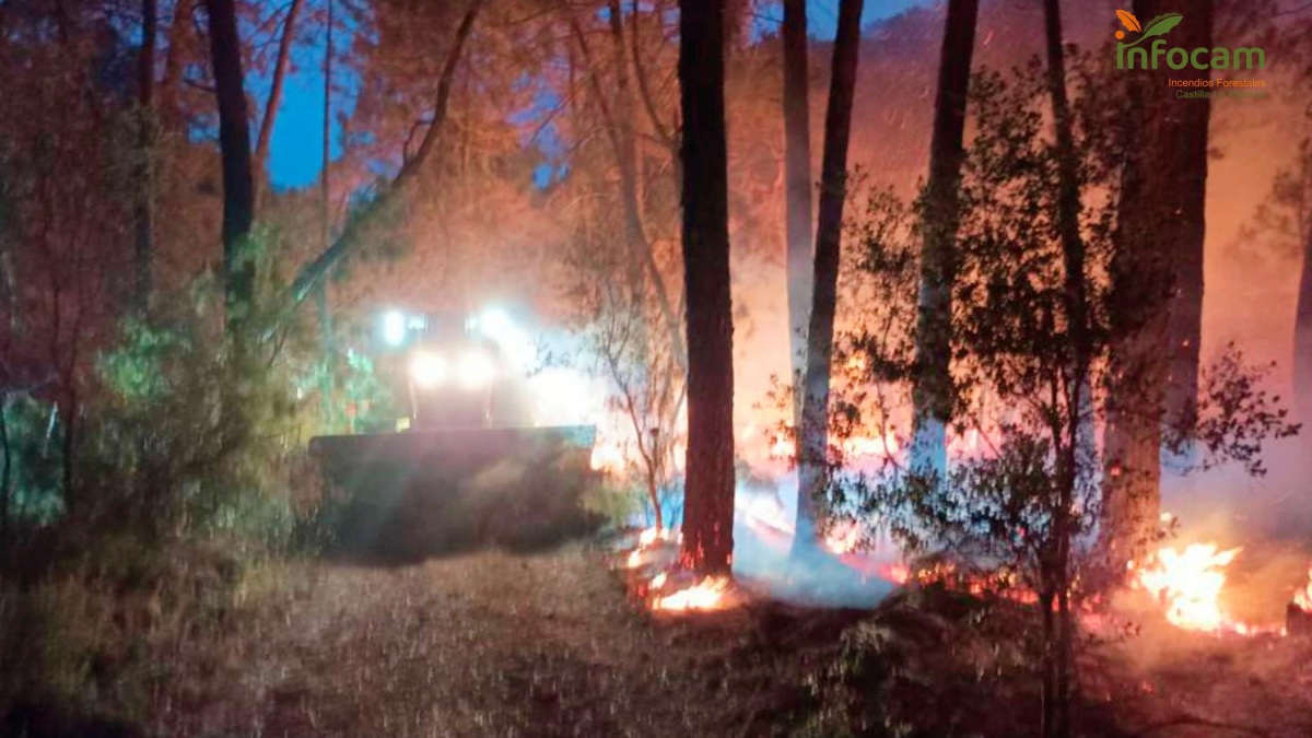Incendio forestal en Riópar (Albacete)