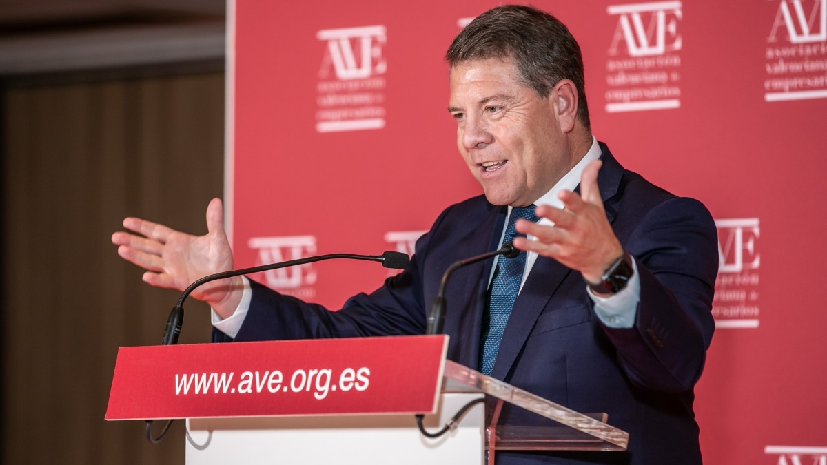 El presidente de Castilla-La Mancha, Emiliano García-Page, ha participado en el foro de la Asociación Valenciana de Empresarios / Fotos: D. Esteban González // JCCM