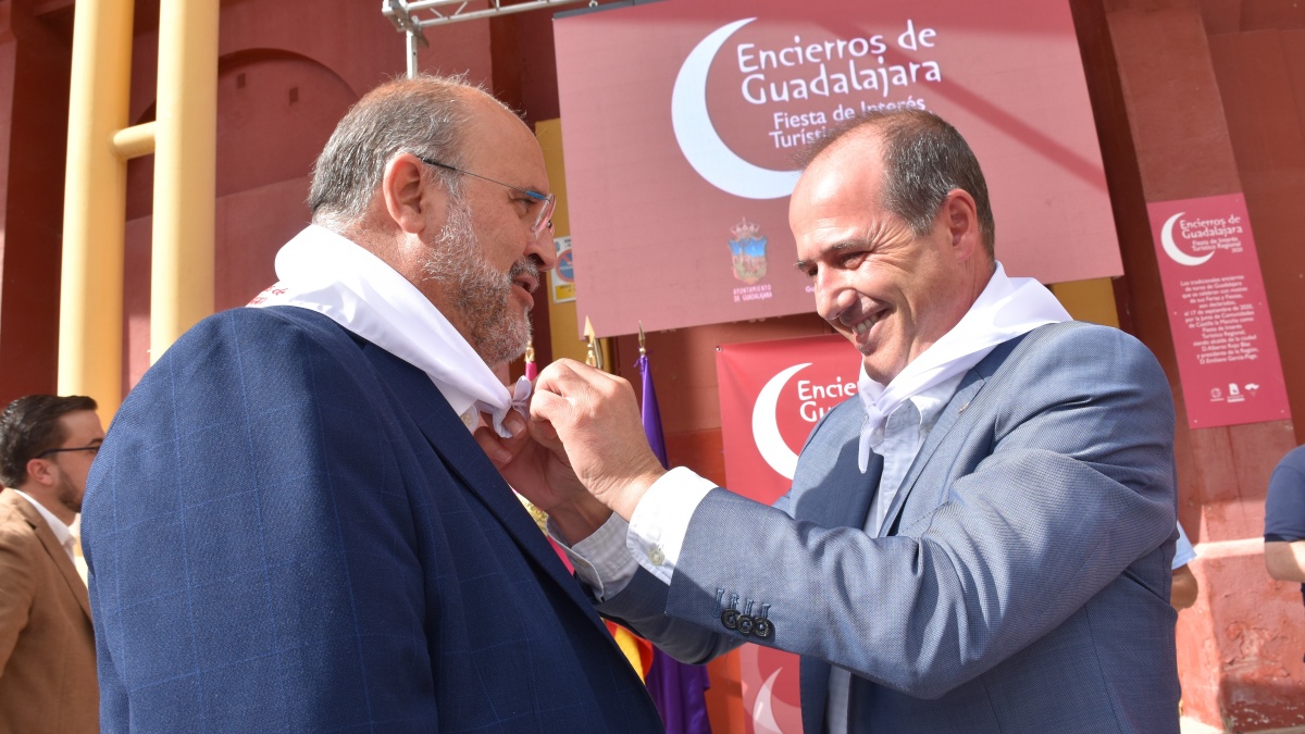 El vicepresidente de Castilla-La Mancha ha participado en el acto de promoción turística de los encierros de Guadalajara / JCCM