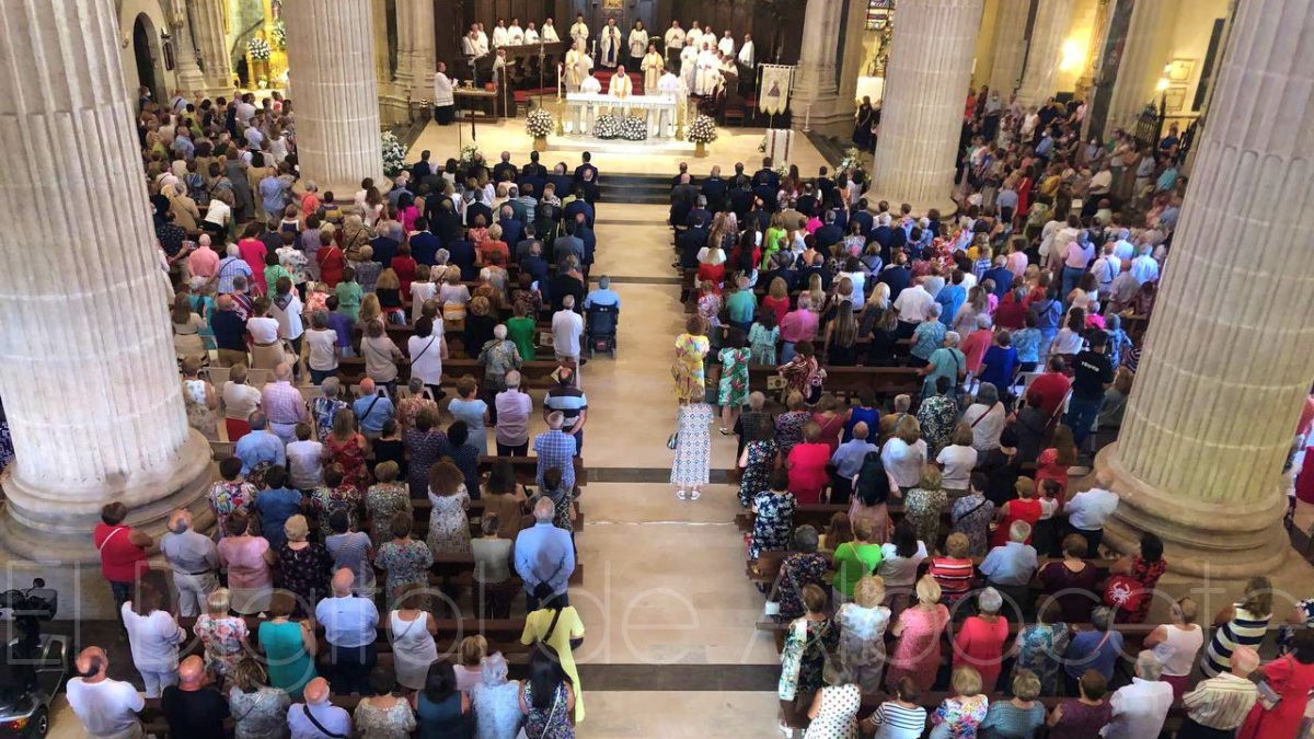 Misa en la Catedral de Albacete en honor a la Virgen de los Llanos