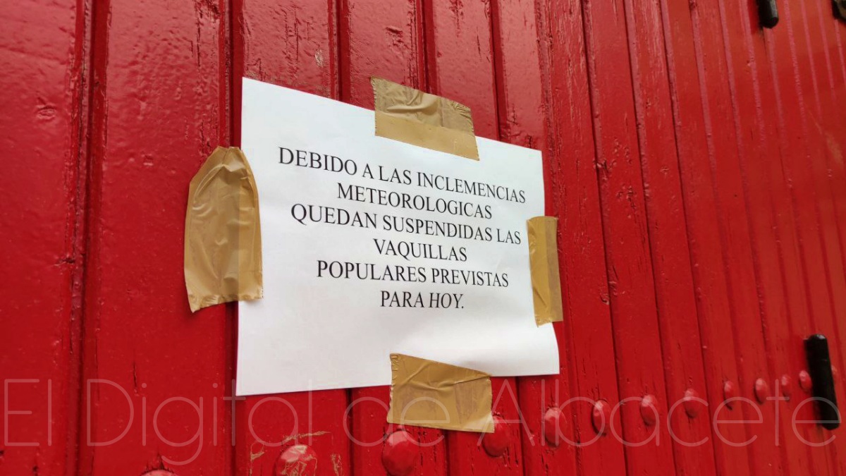 Suspendidas las vaquillas este martes en Albacete