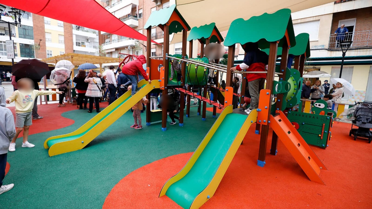 Nueva zona de juegos infantiles en este barrio de Albacete / Foto: Ayto. Albacete