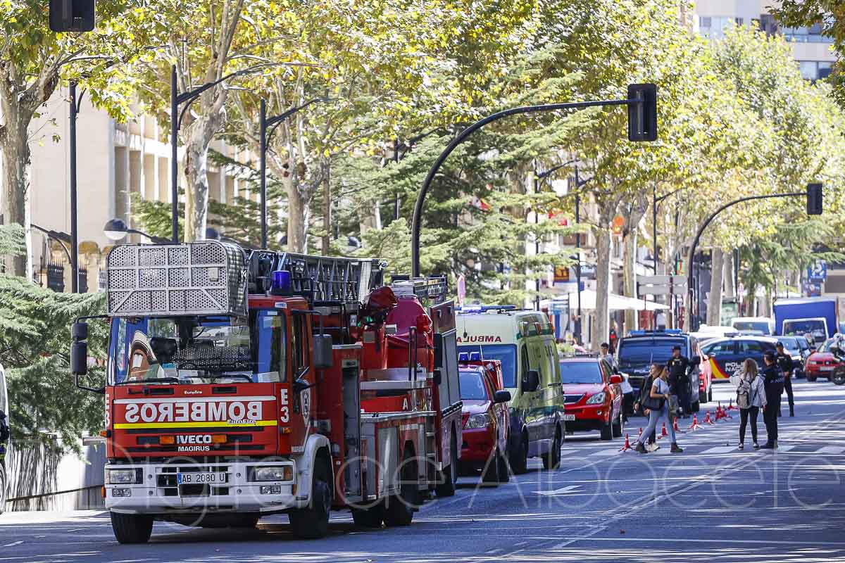 Desalojado este instituto de Albacete por un incendio / Foto: Ángel Chacón