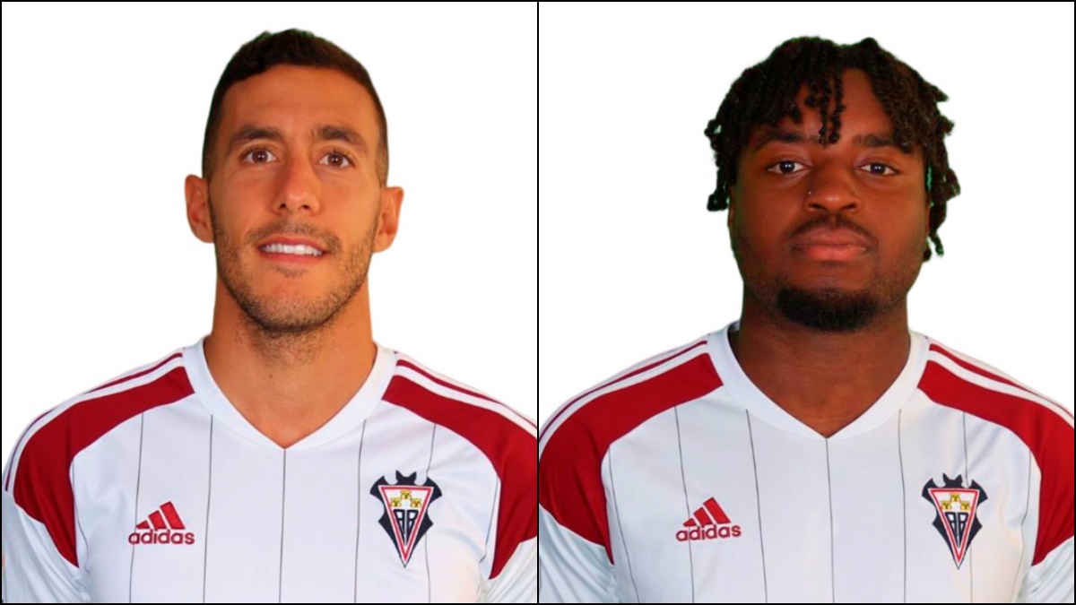 Álvaro y Boyomo, jugadores del Albacete