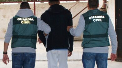 Uno de los detenidos durante la operación 'Saprocoop' / Foto: Guardia Civil