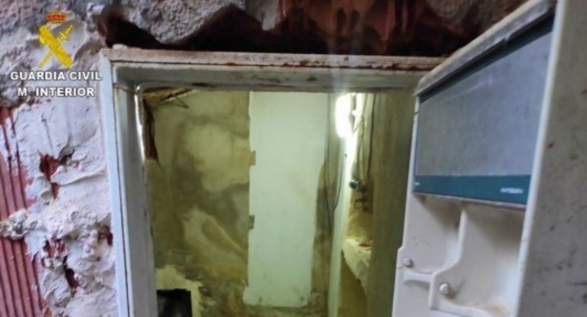 Zulo en Castilla-La Mancha / Foto: Guardia Civil