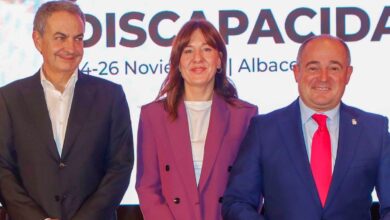 Emilio Sáez, Blanca Fernández y Rodríguez Zapatero