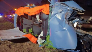 Foto de archivo de un accidente en Castilla-La Mancha / Fuente: Bomberos