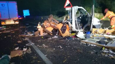 Accidente en Villargordo del Cabriel - Foto: Bomberos de Cuenca