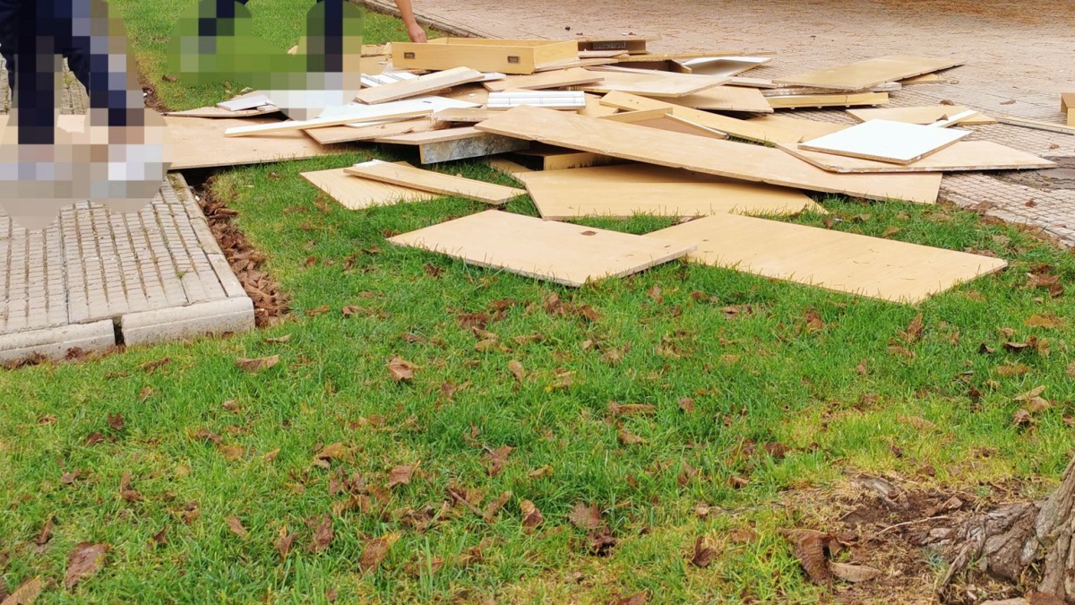 Maderas abandonadas en Albacete