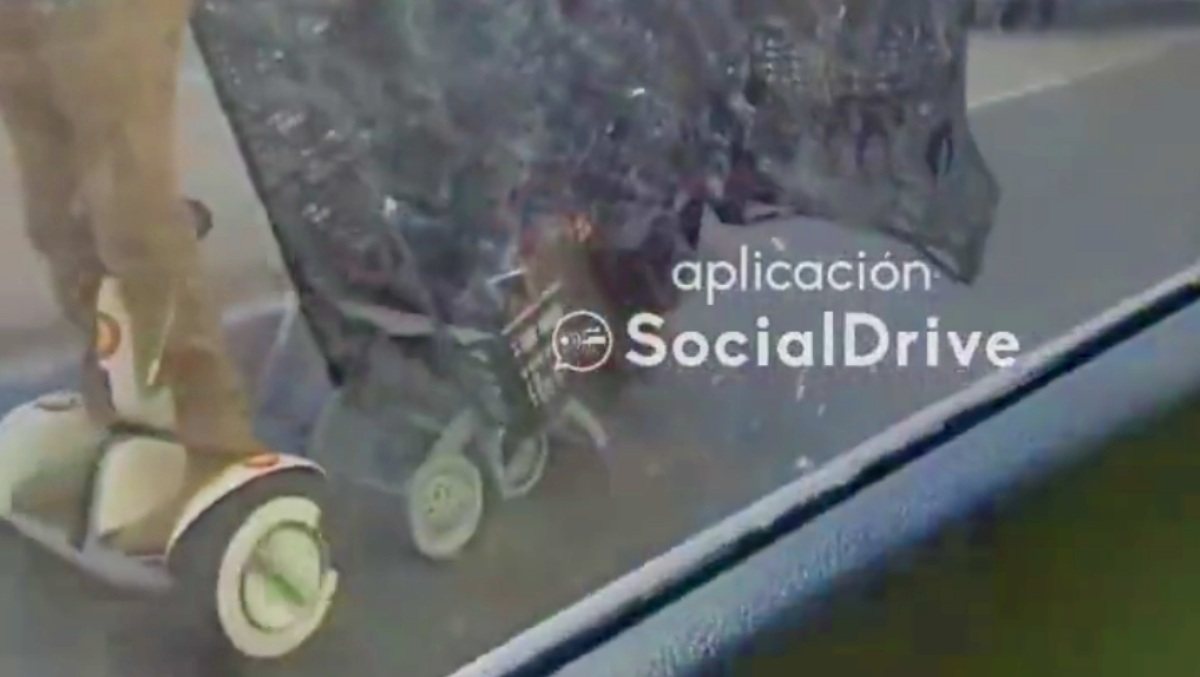 Circulaba así por Albacete // Foto: Aplicación Social Drive