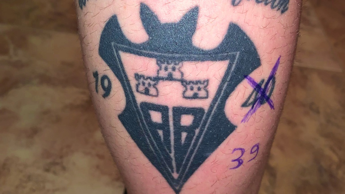 Tatuaje del Albacete Balompié - Foto: Alexbasket10