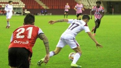 Un lance del Logroñés - Albacete del pasado miércoles en Las Gaunas // Fuente foto: Albacete Balompié