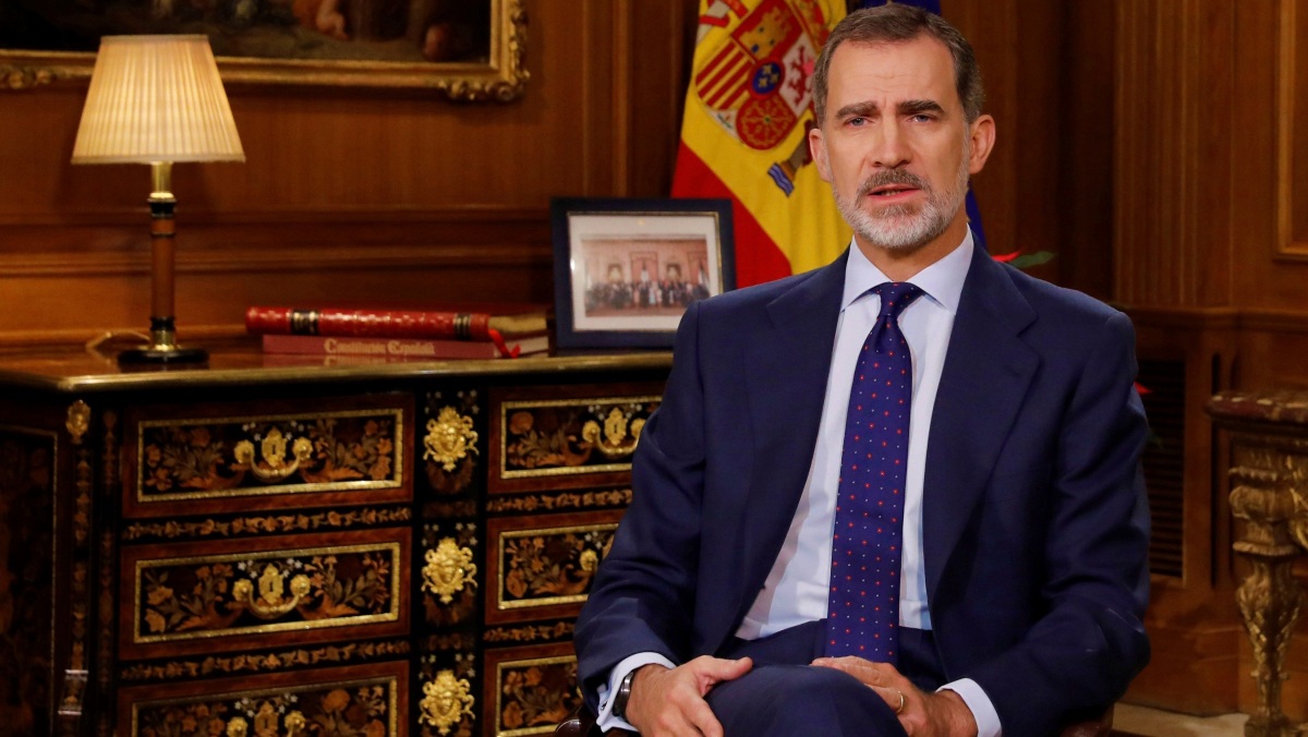 Imagen del tradicional mensaje de Navidad del rey Felipe VI / Firma: POOL