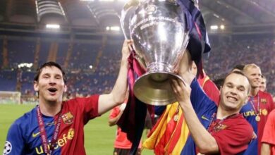 Leo Messi y Andrés Iniesta con la Champions de 2009 // Foto: Europa Press - FCB