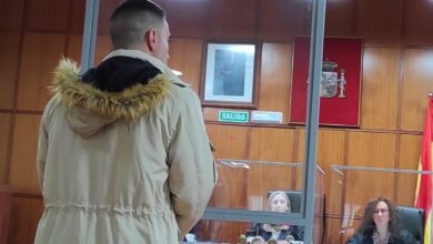 El acusado durante su declaración en el juicio