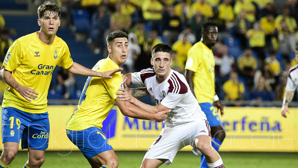 Olaetxea en el partido del Albacete en Las Palmas