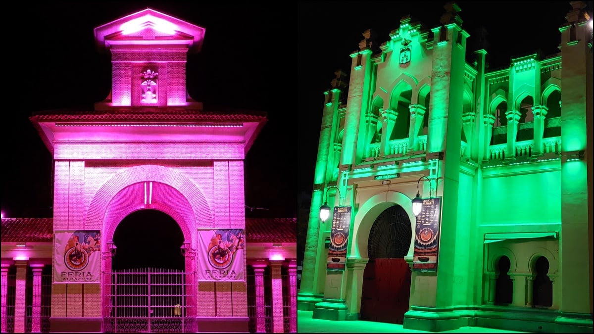 Nueva iluminación en estos emblemáticos edificios de Albacete