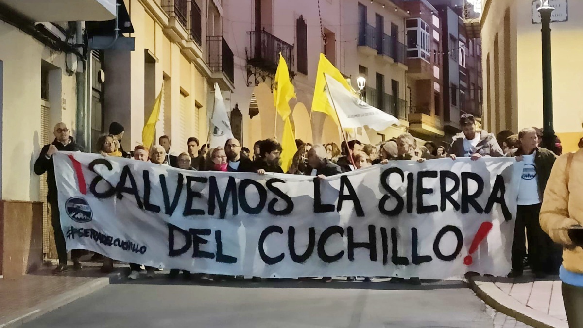 Manifestación en Caudete (Albacete) - Foto: P.M.U.