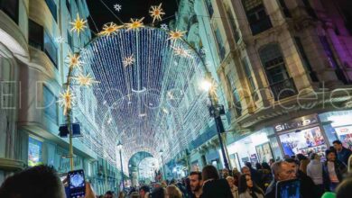 Iluminación navideña de la calle Ancha de Albacete