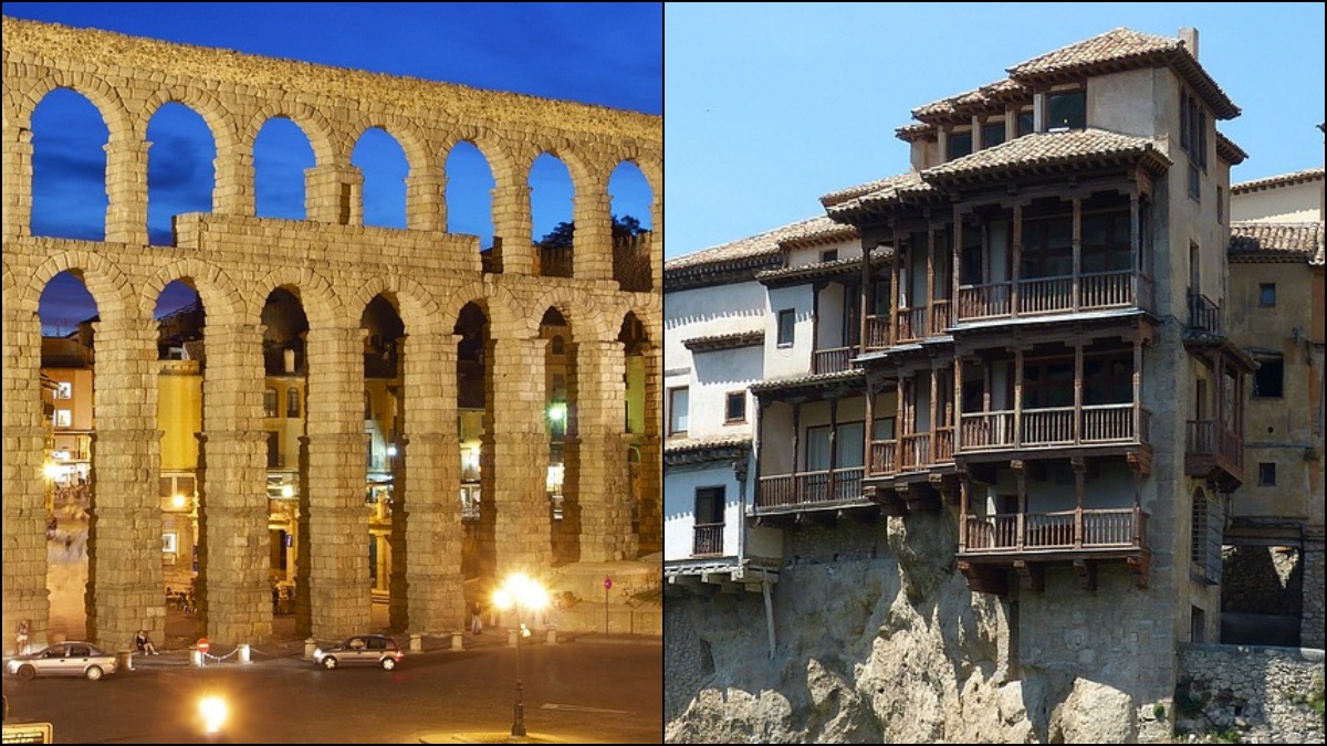 Acueducto de Segovia y Casas Colgadas de Cuenca / Fotos: PIXABAY