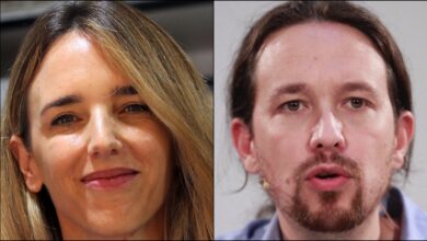 Cayetana Álvarez de Toledo y Pablo Iglesias // FOTOS: Isabel Infantes y Marta Fernández - Europa Press