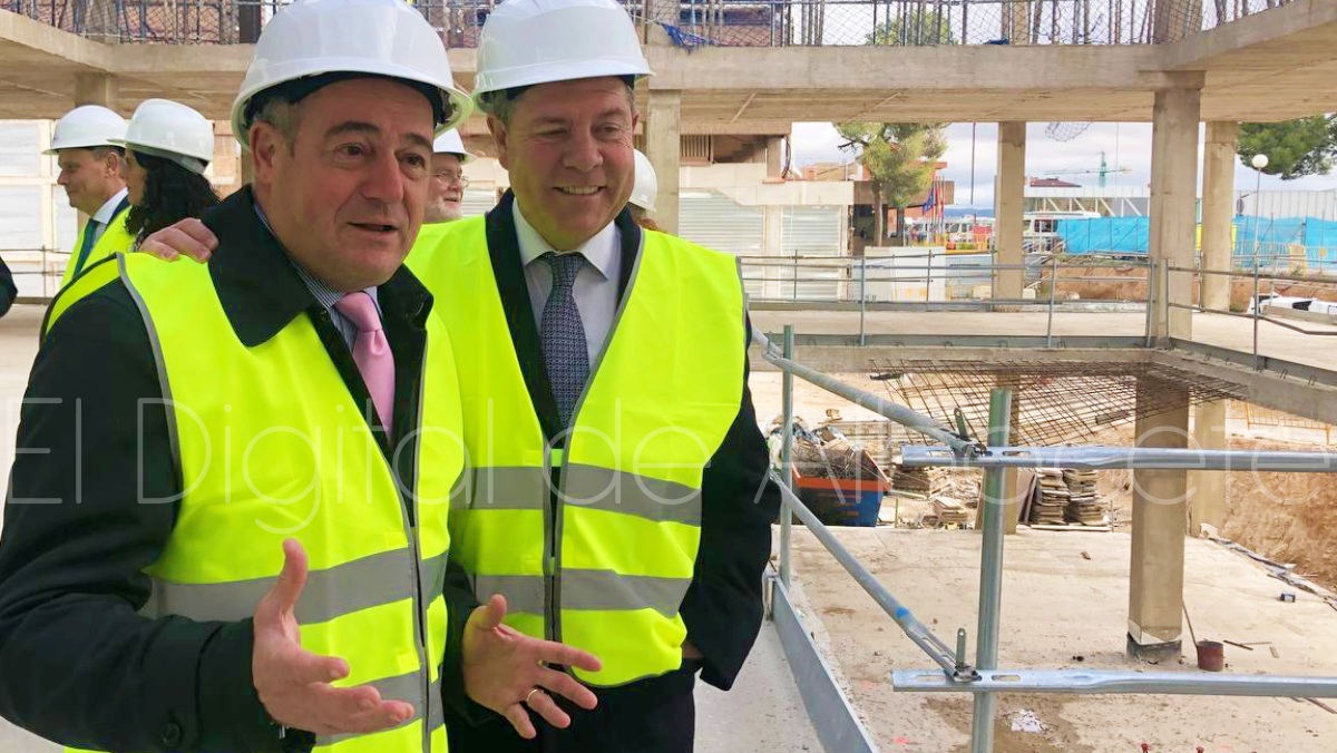 Page y Emilio Sáez este miércoles en Albacete