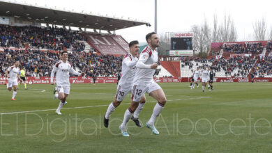 Higinio marcó el 1-0 del Albacete ante el Málaga