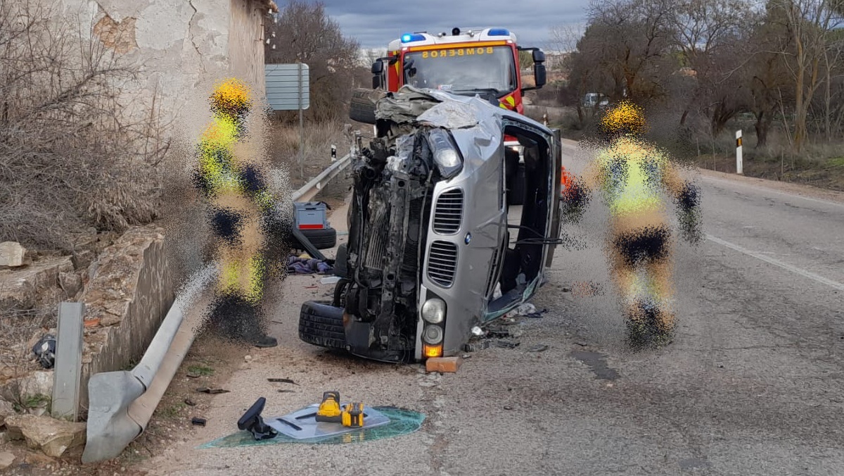 Accidente en Castilla-La Mancha / Foto de archivo / Imagen: Bomberos