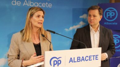 Agudo y Serrano en la sede del PP de Albacete