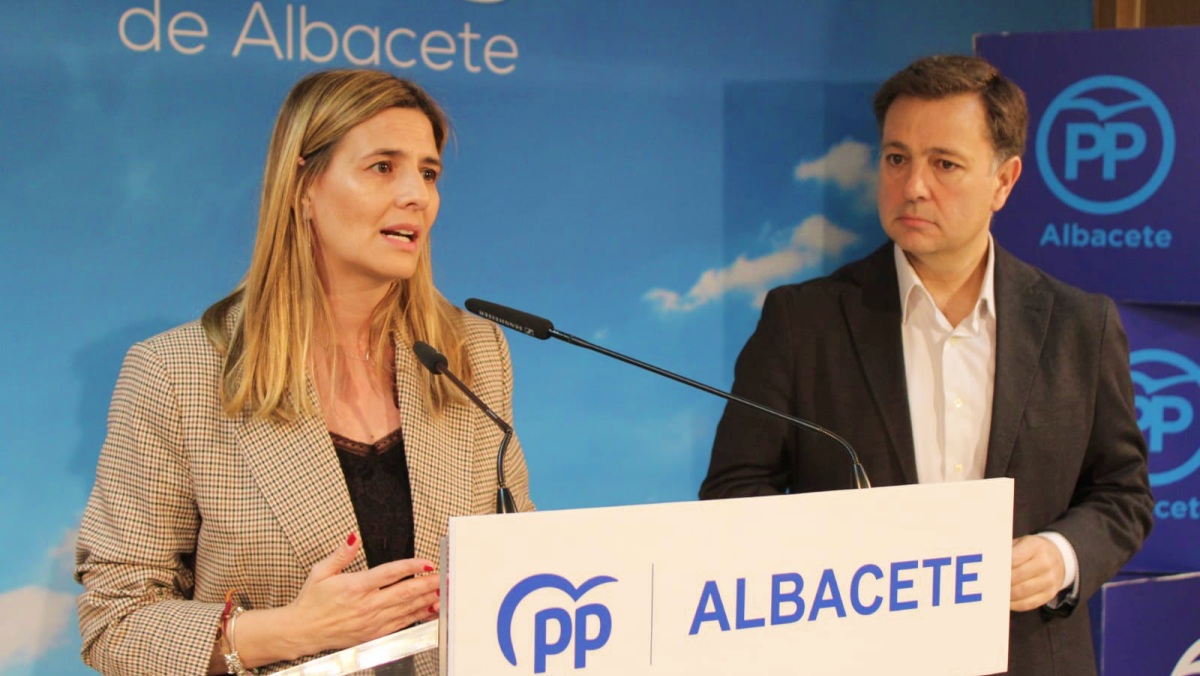 Agudo y Serrano en la sede del PP de Albacete