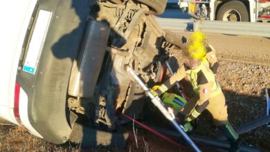 Accidente en la provincia de Cuenca (Castilla-La Mancha) - Foto: Bomberos