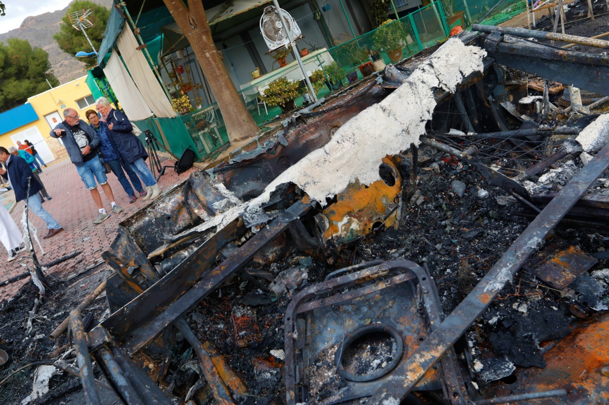 Un matrimonio de Albacete vivió el suceso del camping Bolnuevo en Mazarrón - Foto: Edu Botella / Europa Press