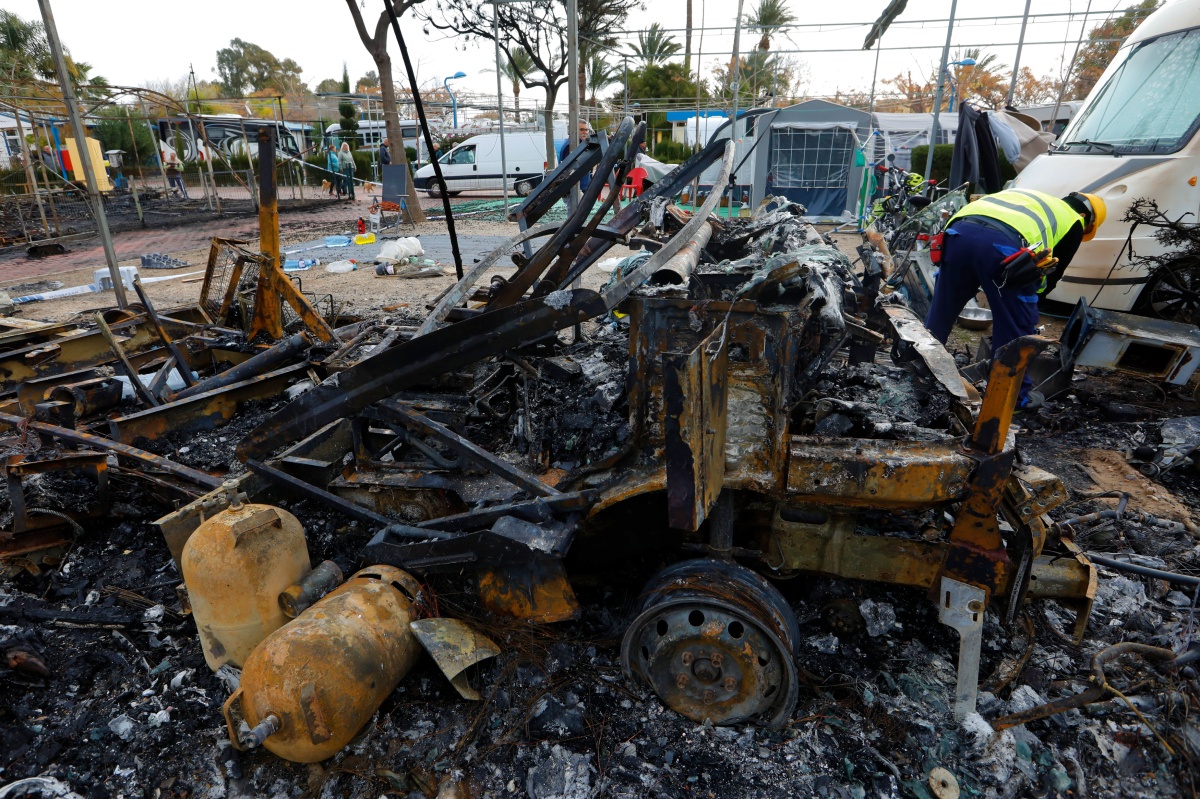Un matrimonio de Albacete vivió el suceso del camping Bolnuevo en Mazarrón - Foto: Edu Botella / Europa Press