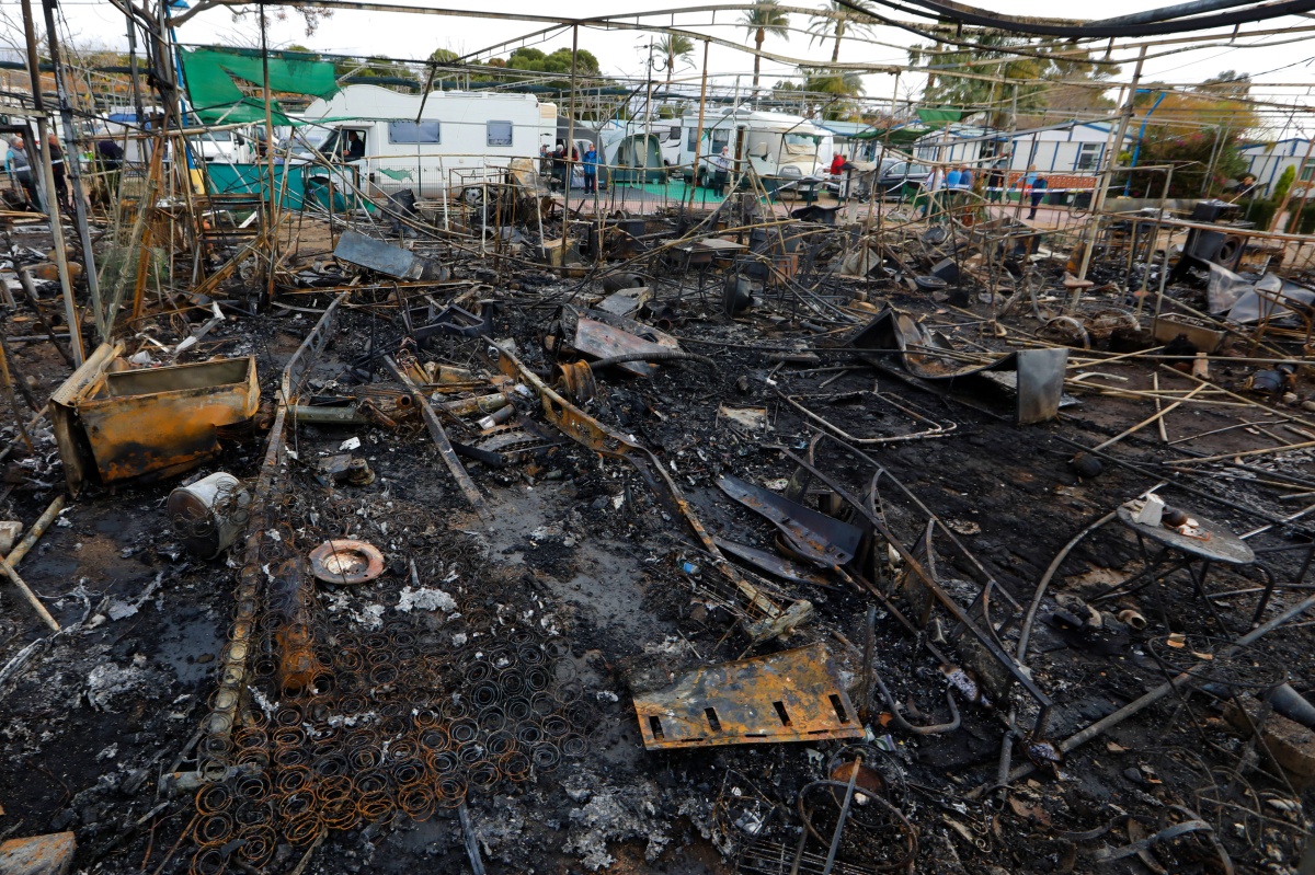 Un matrimonio de Albacete vivió el suceso del camping Bolnuevo en Mazarrón - Foto: Edu Botella / Europa Press