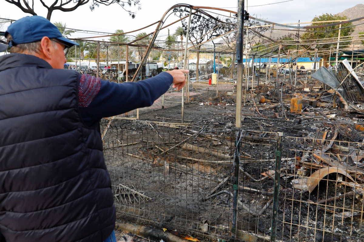 Un matrimonio de Albacete vivió el suceso del camping Bolnuevo en Mazarrón - Foto: Edu Botella / Europa Press
