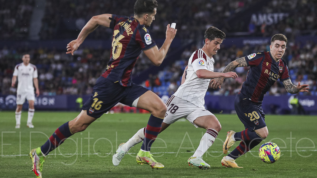 Riki en el Levante - Albacete del pasado mes de marzo