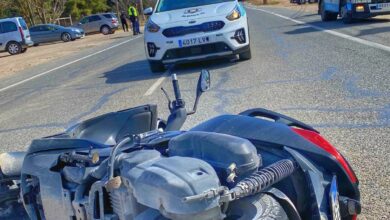 Accidente en Albacete - Foto de archivo