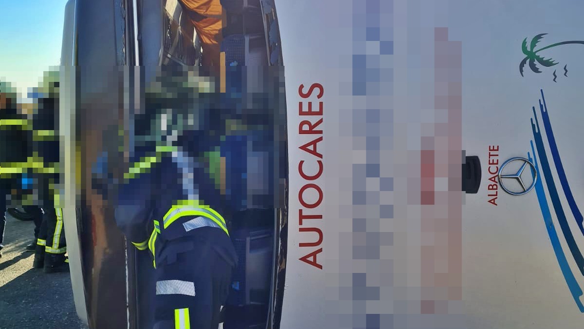 Accidente de autobús en Albacete