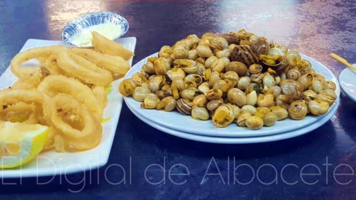 Los típicos caracoles de las Tascas en el Paseo de la Feria de Albacete