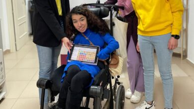 Ibtissam podrá comunicarse a través de sus pies tras un gran esfuerzo en Albacete